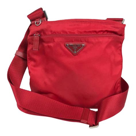 prada red nylon|prada nylon tote crossbody.